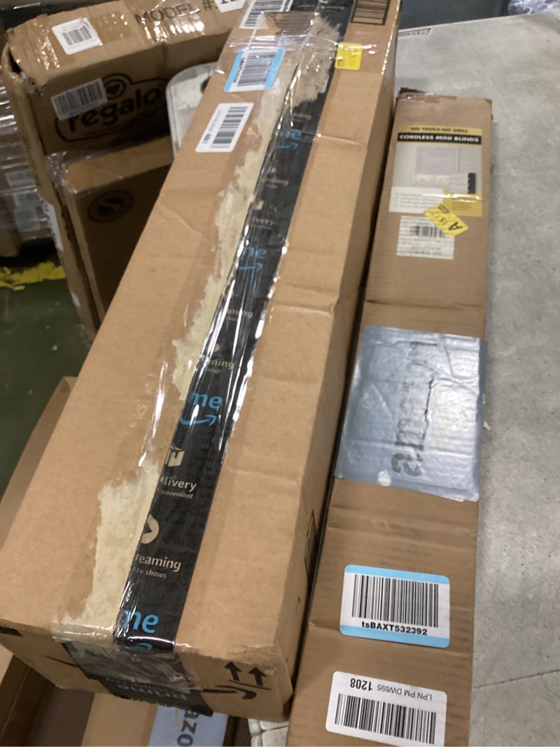 Condition photo showing As Is for Assorted Window Blinds, different color and sizes 