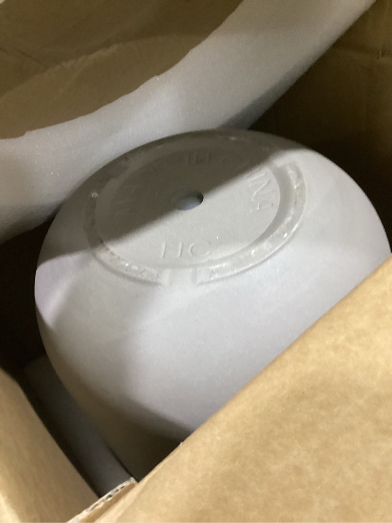 Condition photo showing New/Like New for le tauci 12 inch pots for plants, ceramic large planters for indoor plants, indoor plant pots for home garden patio office, planter pots with drainage hole and rubber plug, neutral gray neutral gray 12 inch
