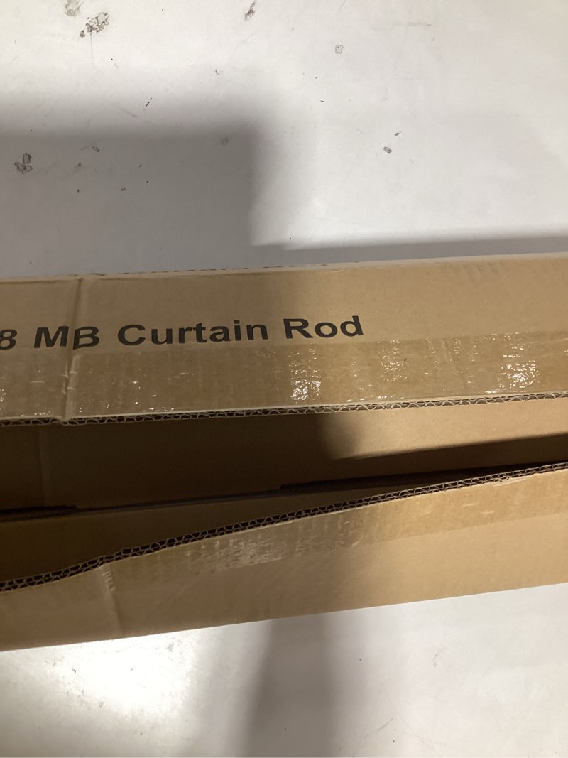 Condition photo showing Good Condition for Style Selections Beatrix 28-in to 48-in White Steel Single Curtain Rod with Finials