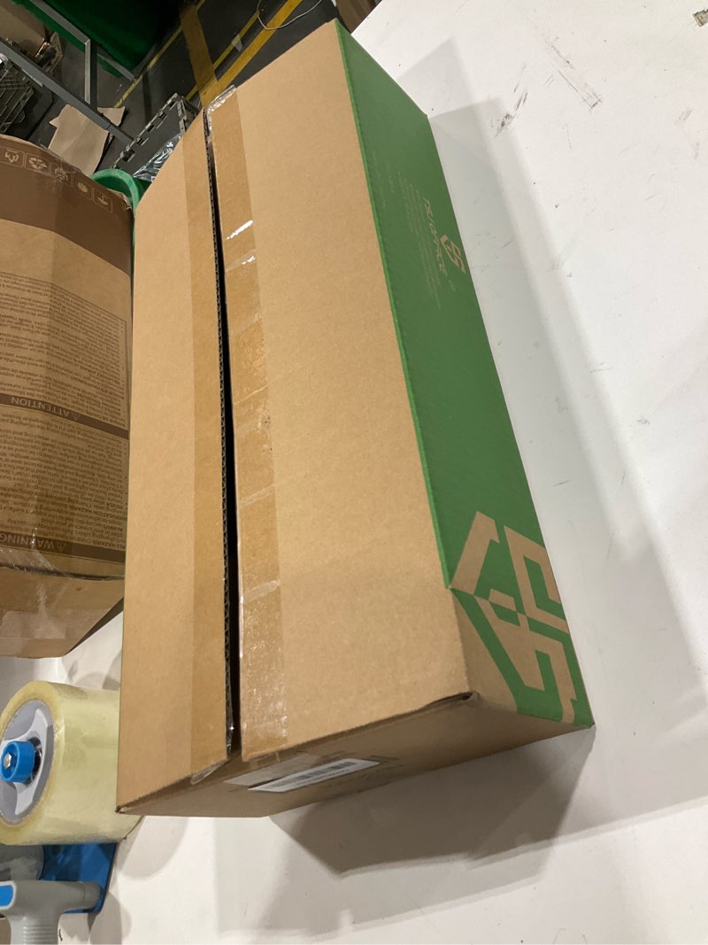 Condition photo showing As Is for TSJ OFFICE Glass Desktop Whiteboard - 17 X 7 Inches Small Dry Erase Board with Blue Light, Glass White Board Surface Notepad with 1 Drawer, Desk Organizers for Office, Home, School Supplies (Black) Blue Light (Black Glass)