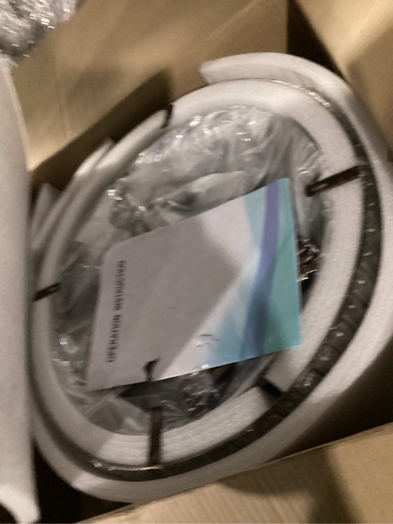 Condition photo showing New/Like New for YYJLX 6 Light Modern Crystal Oil Rubbed Bronze Metal Semi Flush Mount Ceiling Light Fixture E26 Indoor Round Ceiling Lamp for Dining, Living, Foyer, Kitchen, Bedroom