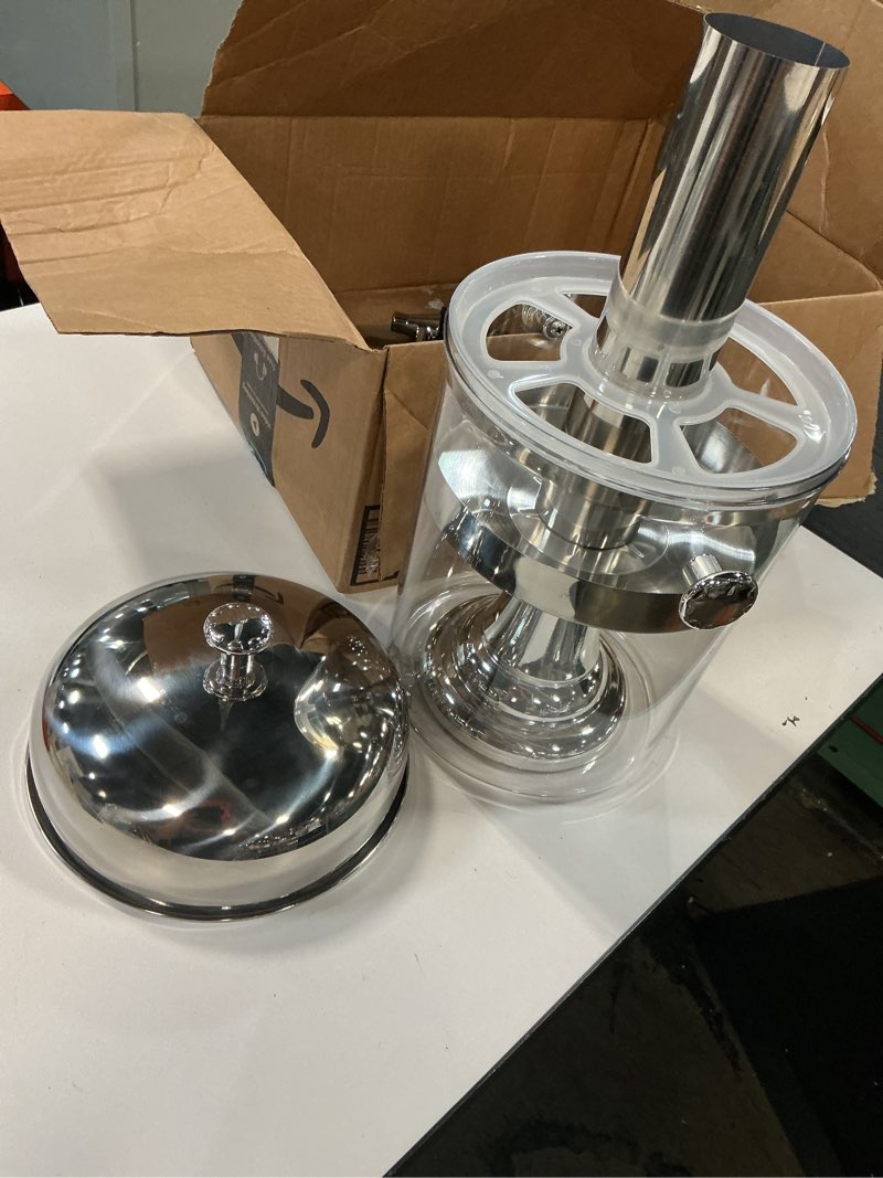 Condition photo showing As Is for 42-Inch Food Heat Lamp - 1000W Commercial Food Warmer Lamp Overhead Stainless Steel Catering Heat Lamps Electric Strip Heater for Restaurant Buffet Parties Kitchen, Silver 115V