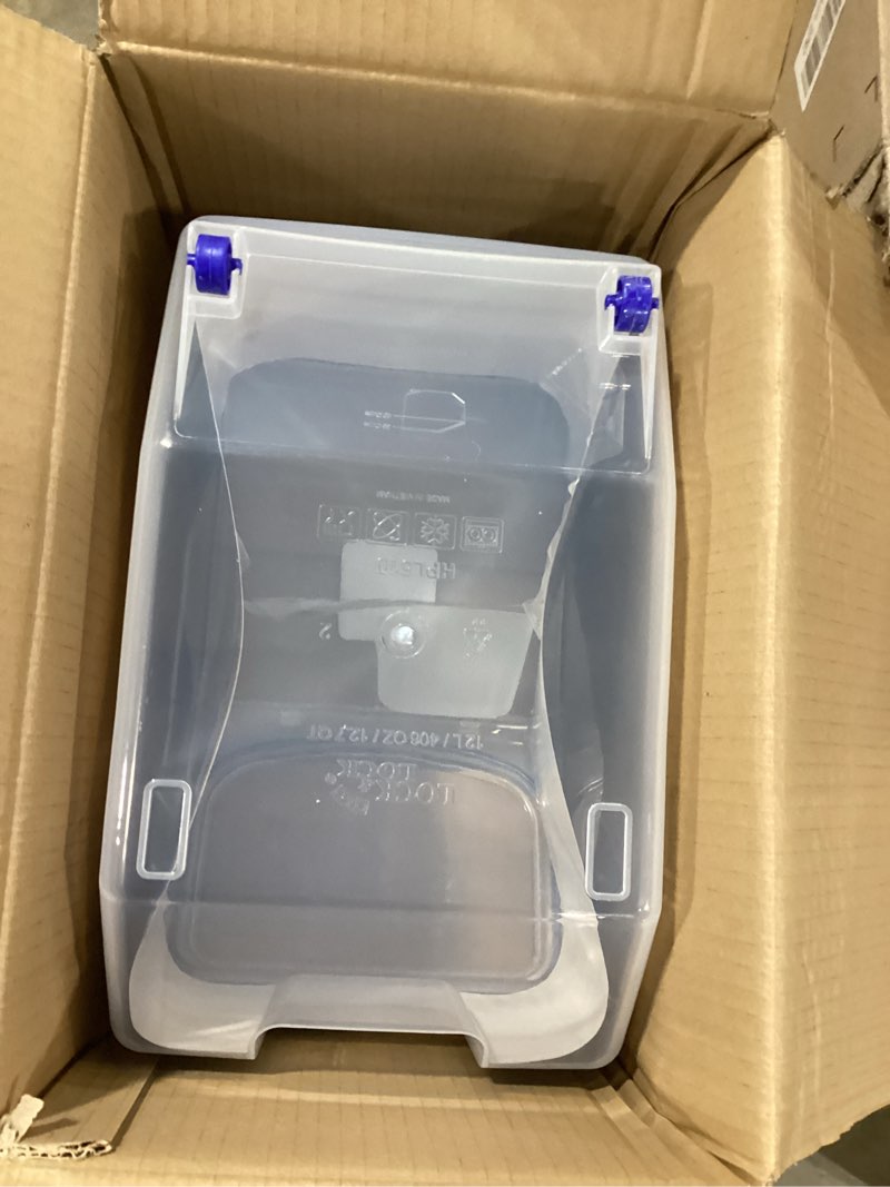 Condition photo showing Good Condition for lock & lock bulk storage bins food storage container with wheels (50.72-cup)