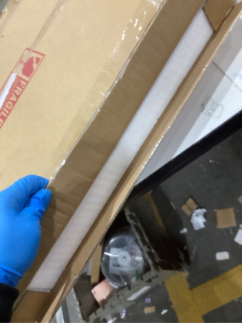 Condition photo showing As Is for AAZZKANG Black Mirrors for Wall Rectangle Wood Framed Large 26"x18" Decorative Wall Mirror for Bedroom Bathroom Living Room Dressing Room Entryway 26"L x 18"W Black