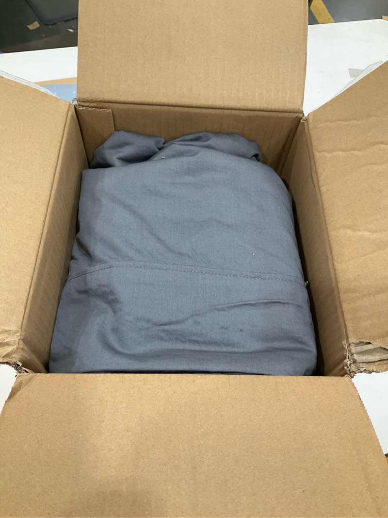 Condition photo showing Good Condition for sonoro kate 1000 thread count cotton sheets, luxury egyptian 100% cotton bed sheets set, 18-inch deep pocket - breathable and wrinkle - 4 piece(dark grey, full) dark grey full
