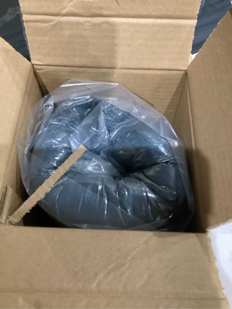 Condition photo showing As Is for Himax Dog Beds for Small Dogs, Donut Dogs Beds with Blanket Attached, Calming Dog Bed Washable (20"/26"/35") Grey 20.0"L x 20.0"W x 7.0"Th Grey