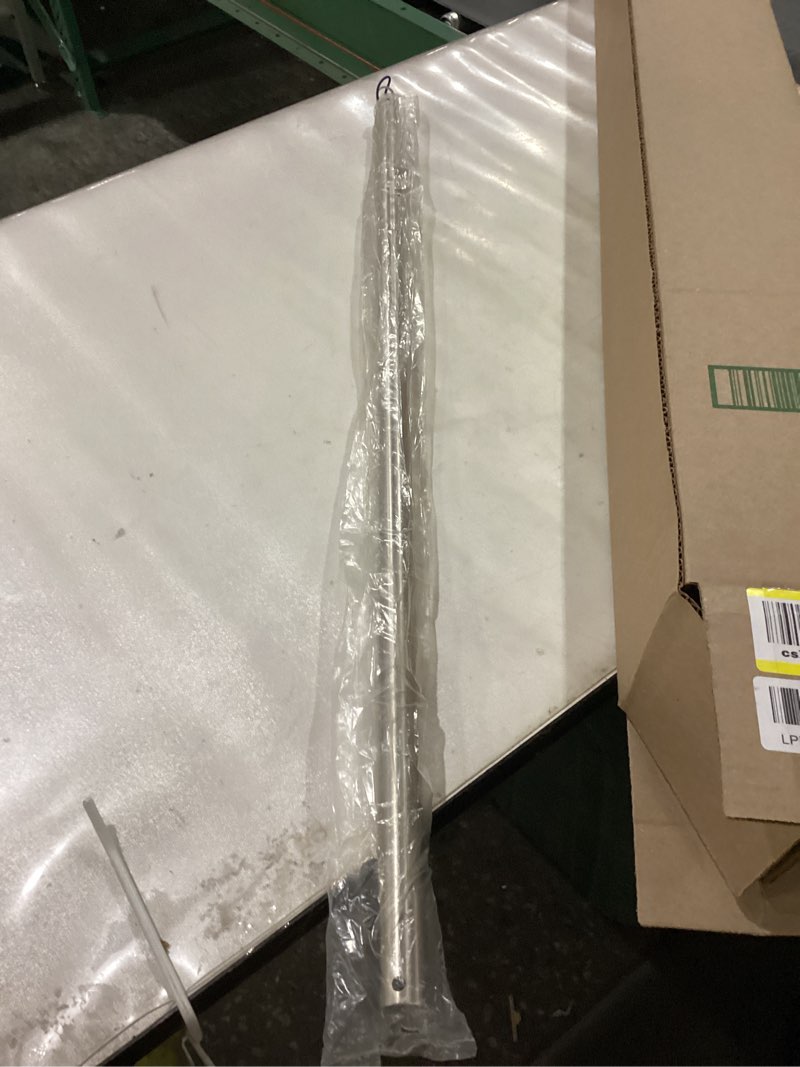 Condition photo showing New/Like New for 36 Inch Ceiling Fan Downrod with Extension Cord, 3-Foot Brushed Nickel Ceiling Fan Extension Rod, 1-Inch OD, ceiling fan downrods for Various Fans (Nickel, Not Threaded)