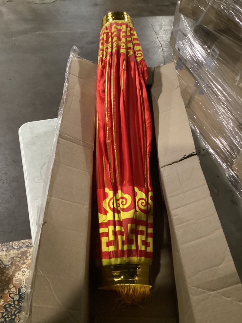 Condition photo showing Good Condition for 2 Pcs 14" Chinese Red Lanterns Red Gold Fabric Lanterns for Chinese New Year Lantern Festival Hanging Decorations Spring Festival Party Supplies 35cm-A