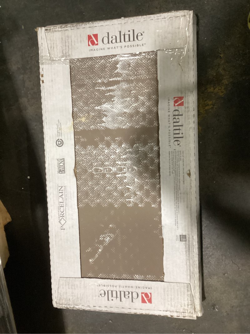 Condition photo showing Good Condition for possibly incomplete , missing tiles, ivory matte 12 in. x 24 in. glazed porcelain floor and wall tile (15.6 sq. ft./case)