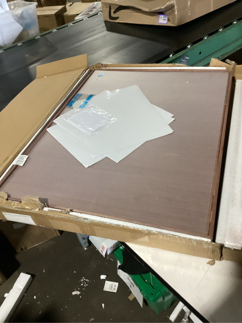 Condition photo showing New/Like New for teakmama 27.6" h tall puzzle board 1500 piece puzzle table with legs, 4 drawers, 34.3" w x 26.5" d large wood folding jigsaw puzzle board with cover for adults, chocolate brown chocolate brown 1500pc