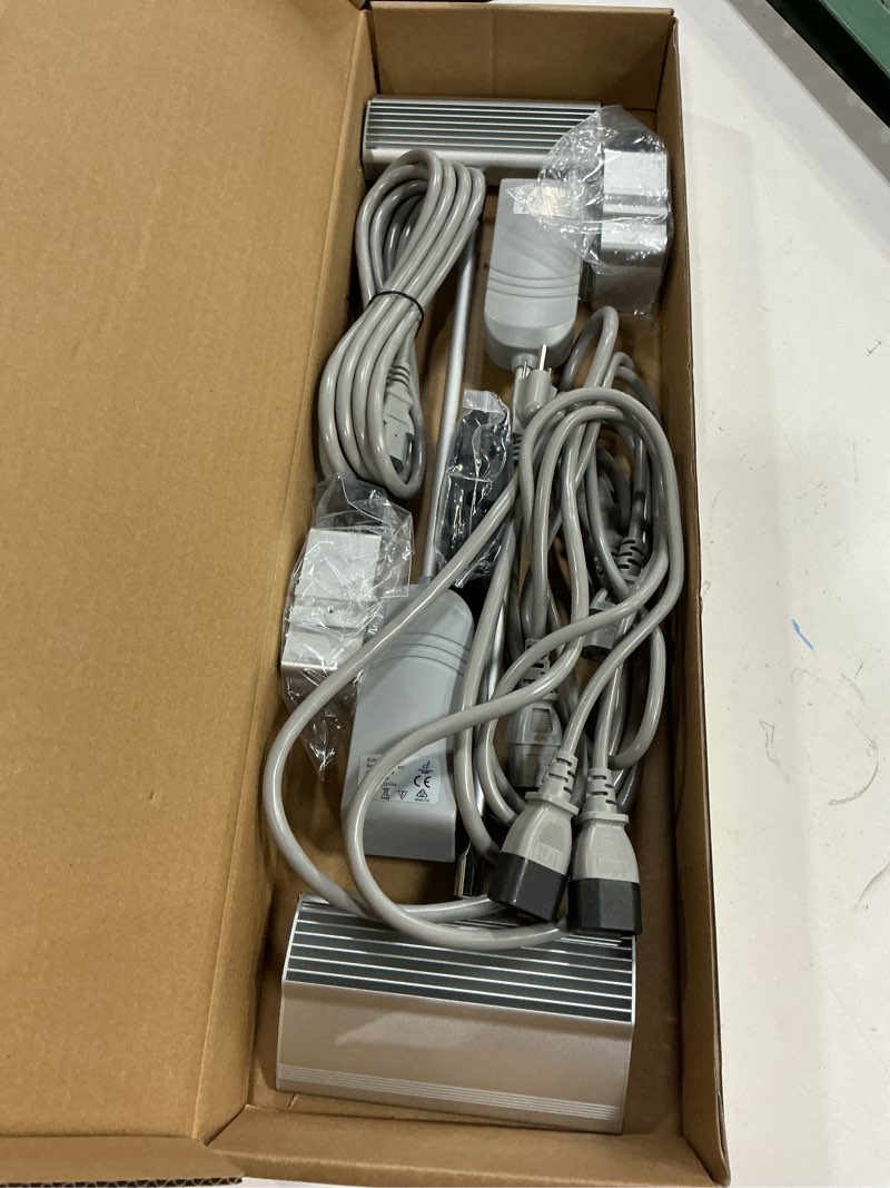 Condition photo showing Good Condition for retisee 4pcs trade show led display lights trade show booth lights exhibit arm lighting, under-cabinet accessories connectable booth light included clamps, mounting brackets, power cable (silver) silver 4