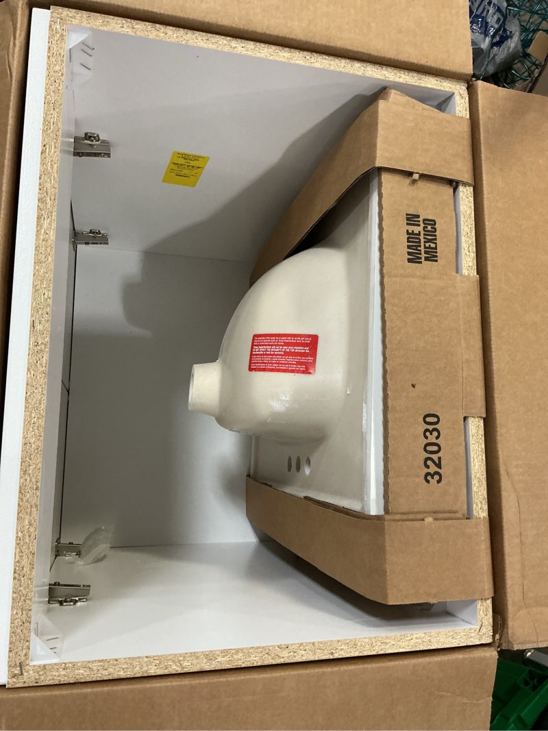Condition photo showing Good Condition for project source 24-in white single sink bathroom vanity with white cultured marble top