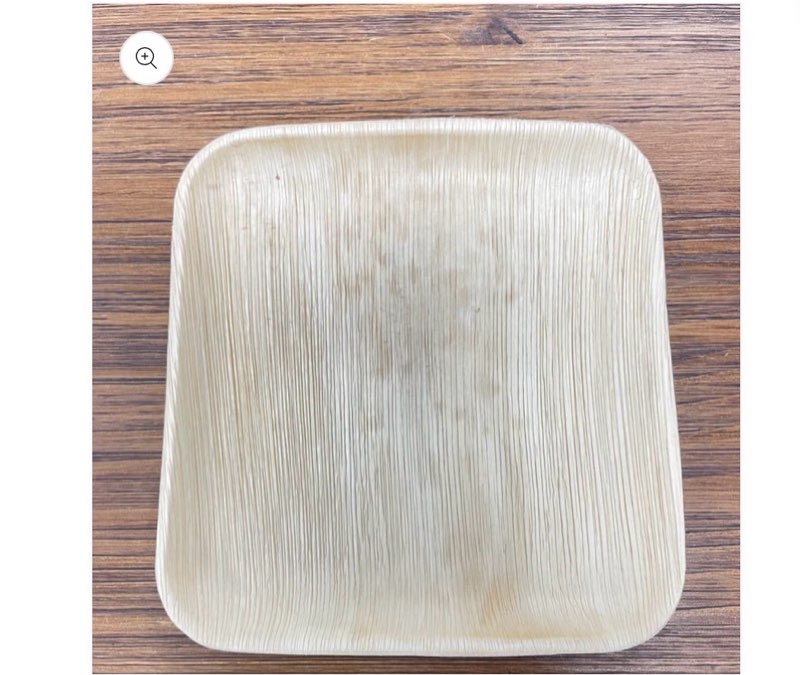 Palm Leaf Plates Disposable Bamboo Plates 10" | 24 Pcs