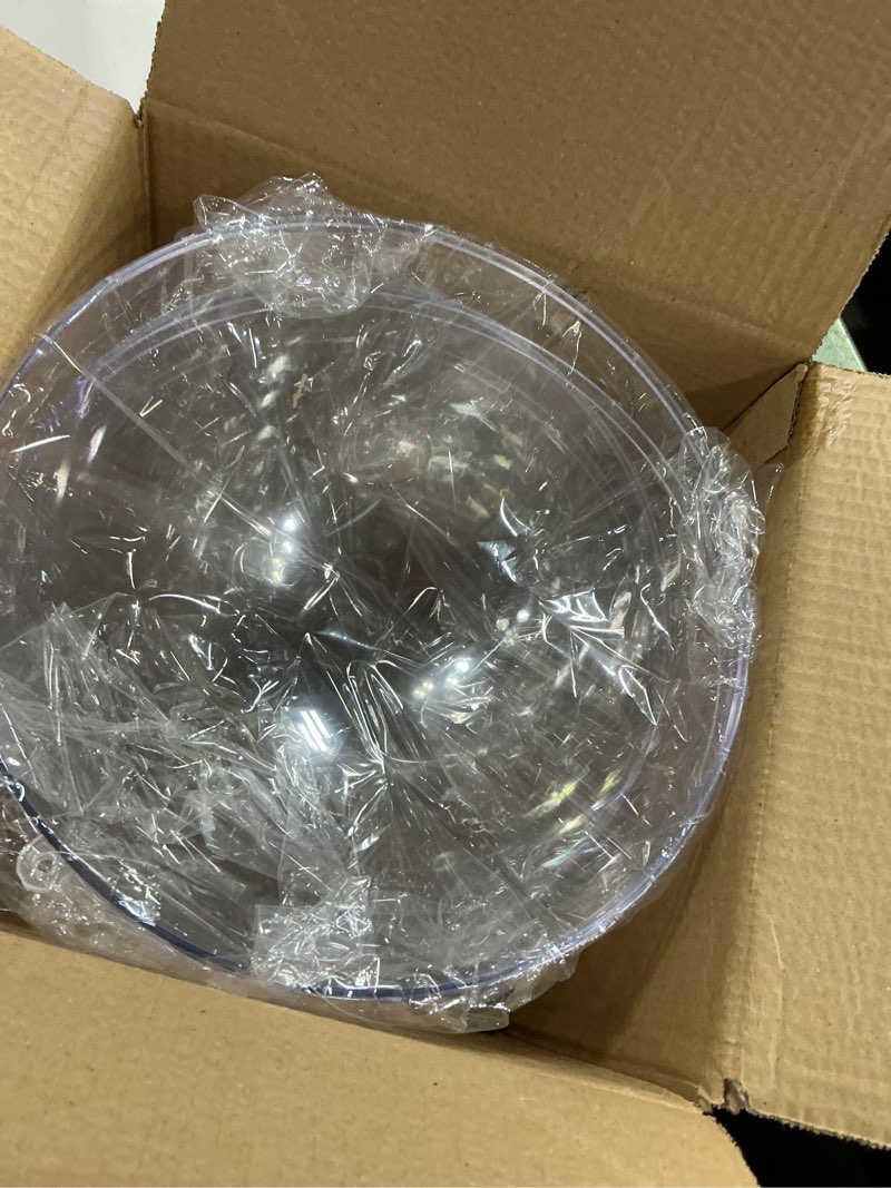 Condition photo showing Good Condition for acrylic hollow ball, clear plastic fillable ornaments ball, diy clear plastic balls for new years present,xmas tree,home decoration,wedding,party (25cm/9.84inch,2pcs)