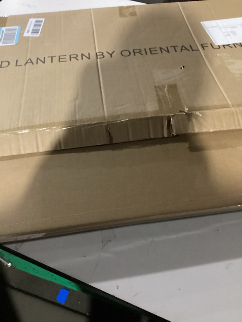 Condition photo showing Good Condition for 4 ft. Short Brown Temporary Cardboard Folding Screen - 3 Panels