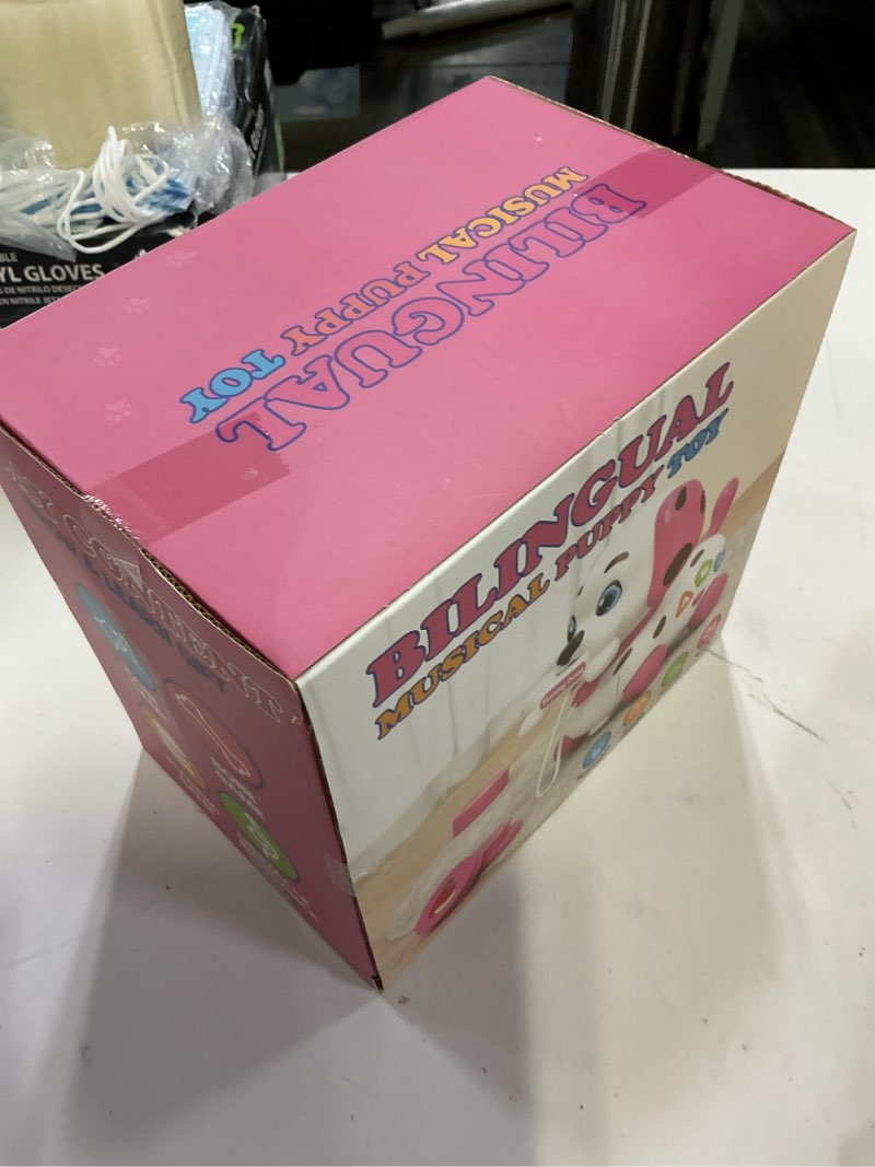 Condition photo showing New/Like New for puppy toy for 1 year old girl gift, musical baby toy 6-12-18 month, first birthday gifts for 1 year old girl boy, educational infant toys for 7 8 9 10-12 month pink