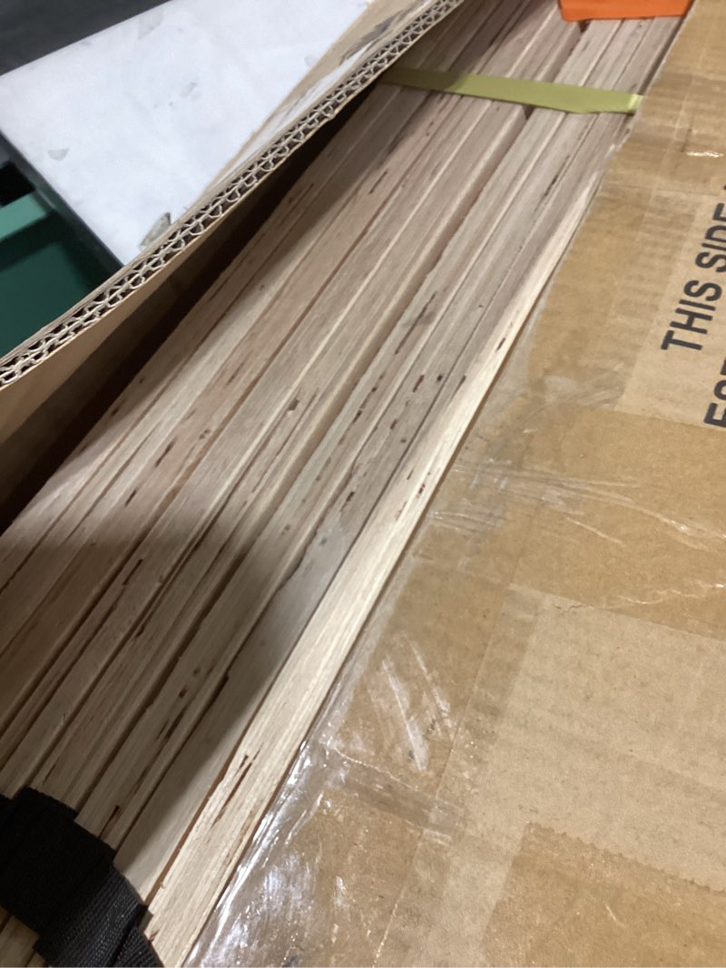 Condition photo showing New/Like New for signature design by ashley twin wooden bunkie board roll slats, .56 inch mattress support