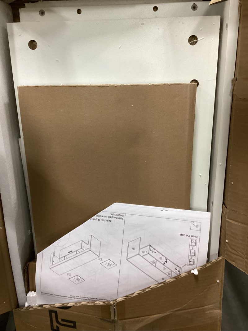 Condition photo showing Good Condition for Clikuutory Modern Lighting 51 inch TV Stand with Large Storage Drawer for 32 40 50 55 Inch TVs, TV C