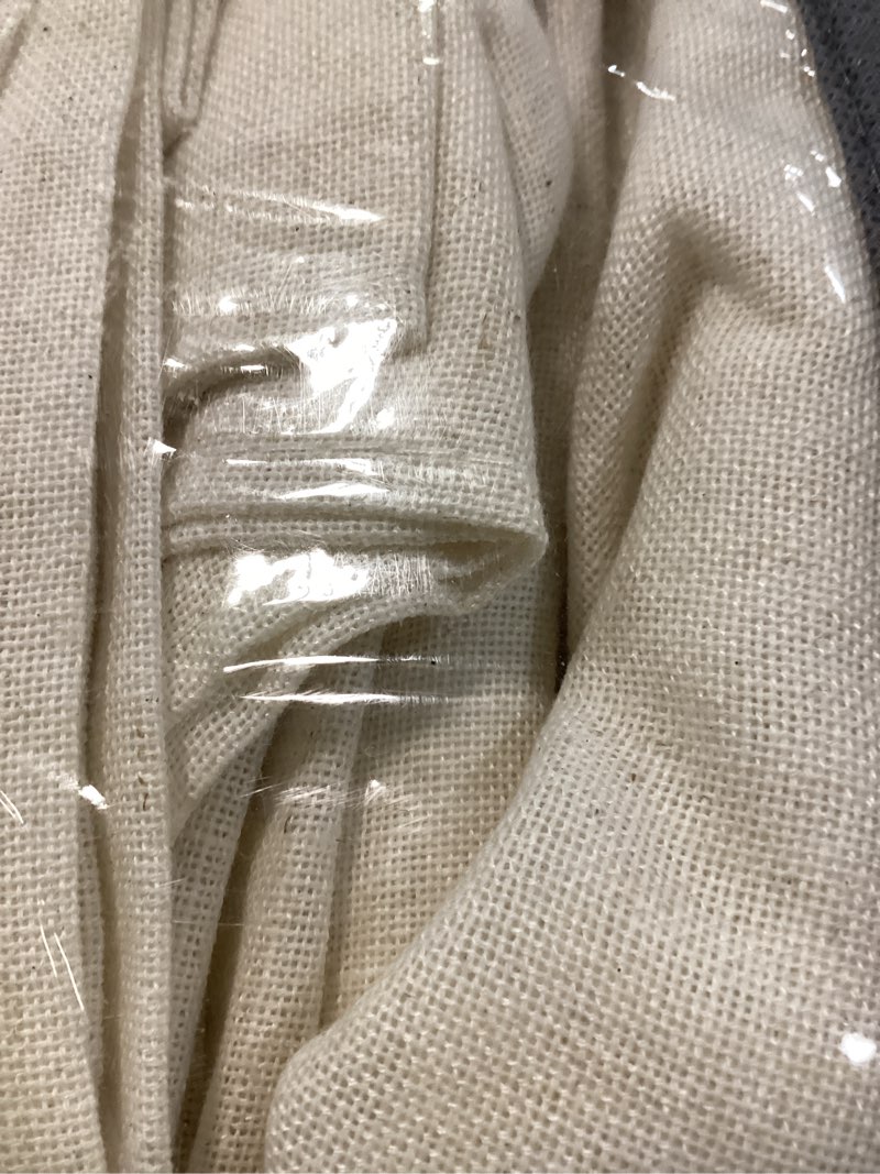 Condition photo showing Good Condition for xtmyi linen curtains 96 inch long 2 panel set, cream sheer pleated curtain for living room, modern farmhouse curtains for dining room bedroom, ivory colored