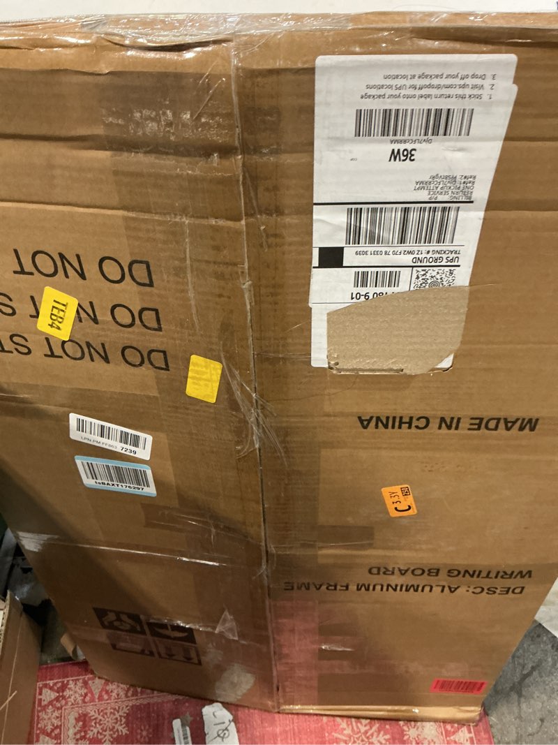 Condition photo showing Good Condition for Double Sided Magnetic White Board, 36"x24" Dry Erase Whiteboard for Wall with Aluminum Frame Presentation Board for School, Office and Home Silver 36" x 24"