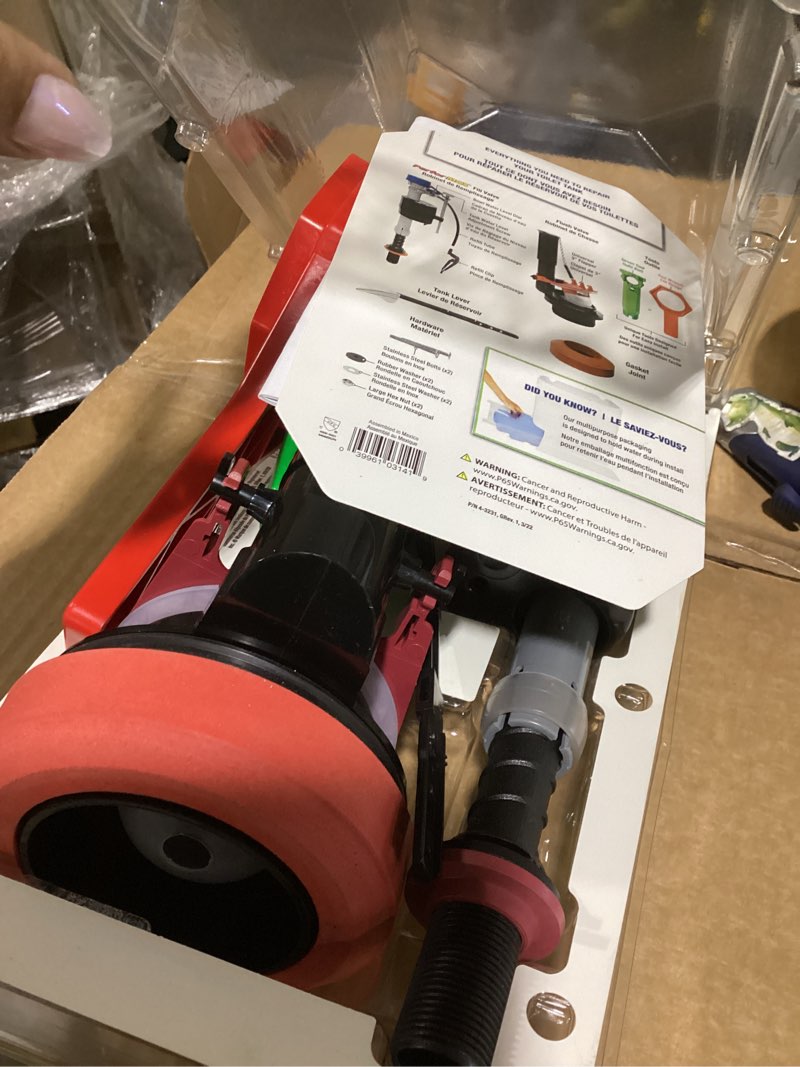 Condition photo showing Good Condition for hardware possibly incomplete.. fluidmaster everything toilet repair kit multicolored metal/plastic for universal