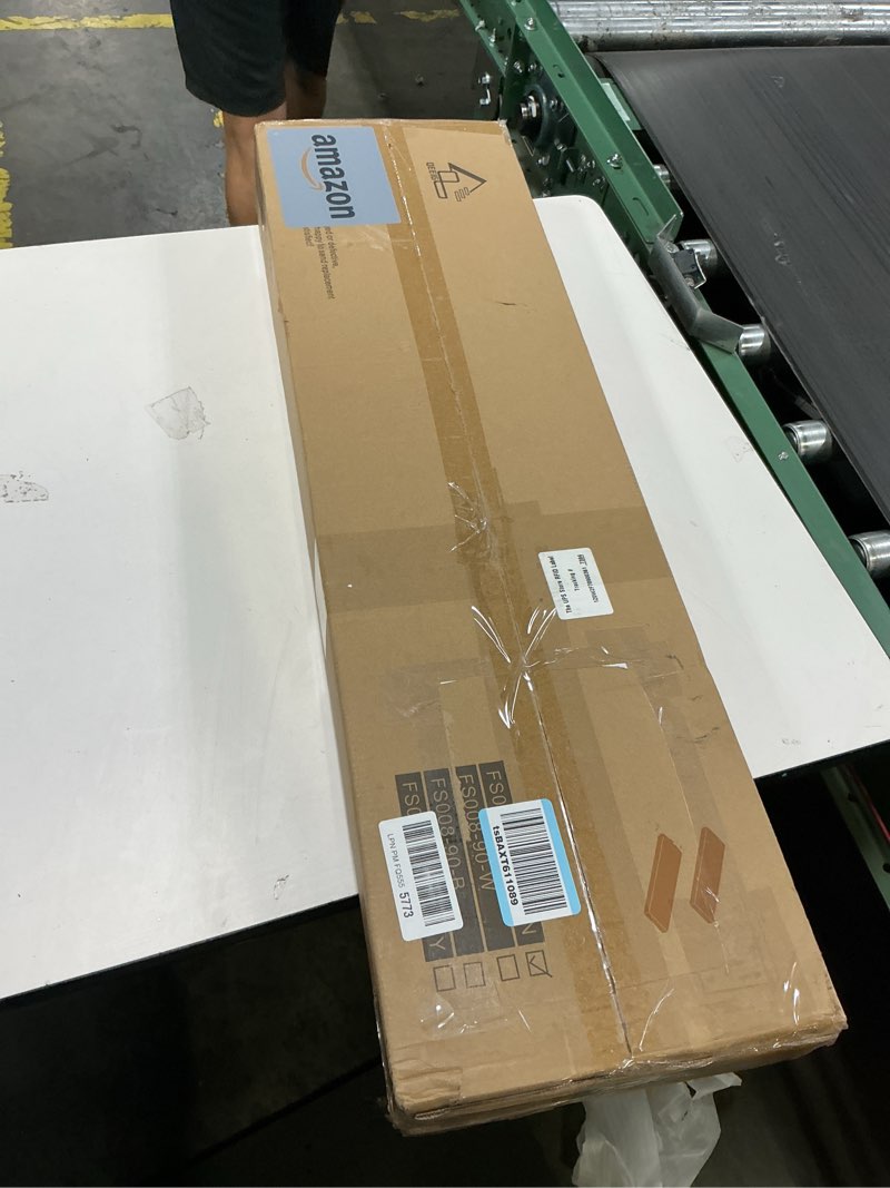 Condition photo showing New/Like New for QEEIG Floating Shelves for Wall 35.4" Long - Wall Mounted Shelf Bathroom Kitchen Living Room Bedroom Farmhouse Home Decor Display Bookshelf Large 35.4 x 9.3 inch Set of 2, Rustic Brown (008-90BN) 35.4" A. Brown