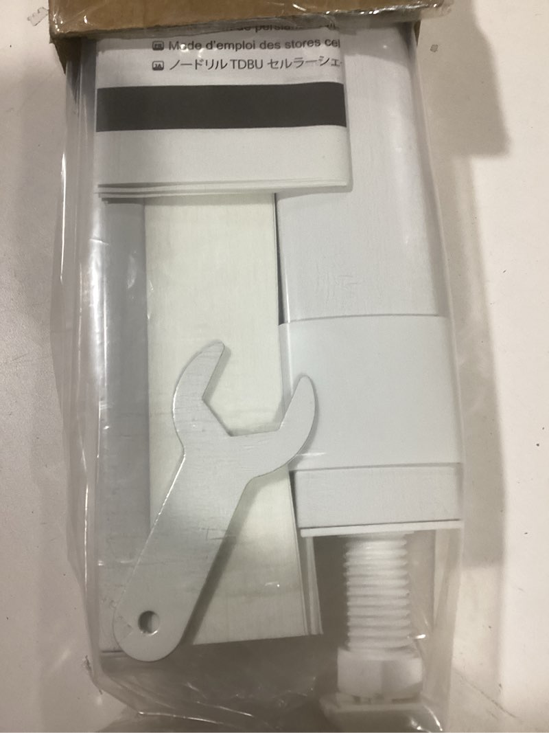 Condition photo showing Good Condition for LazBlinds No Tools No Drill Cordless Cellular Shades, Light Filtering Honeycomb Shades for Home, Thermal Insulation Blinds for Windows, 24" W x 64" H, White Light Filtering-white 24" W x 64" H