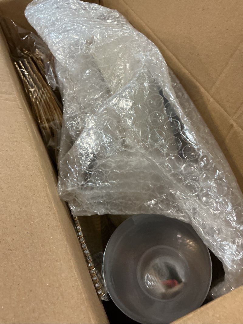 Condition photo showing Good Condition for bucla 150pcs ivory plastic plates with gold trim - heavy duty cream plastic disposable for party & wedding - include 25 each?dinner & dessert? plates, 25 knives, 25 forks, 25 spoons & 25 cups ivory gold 25 guests