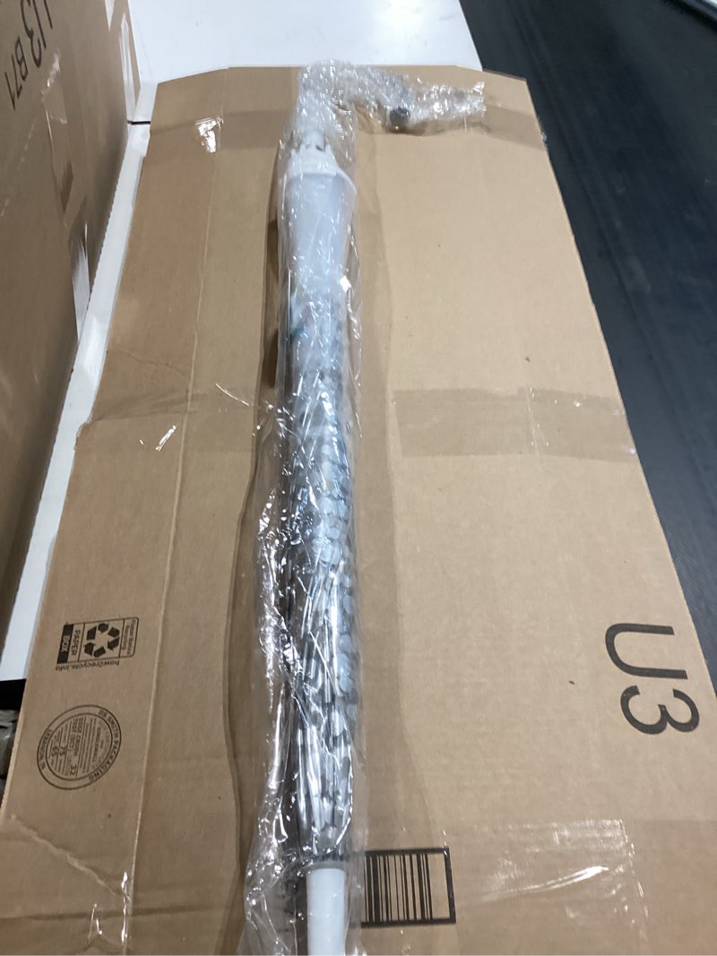 Condition photo showing As Is for shedrain auto open bubble stick umbrella, silver dots