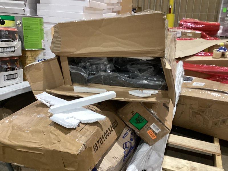 Condition photo showing New/Like New for VASAGLE LED Bed Frame Twin Size, Twin Bed with Headboard and 4 Drawers, 1 USB Port and 1 Type C Port, Adjustable Upholstered Headboard 37.1/39.6 Inches, No Box Spring Needed, Dark Gray URMB823G71 Normal Headboard Twin Dark Gray