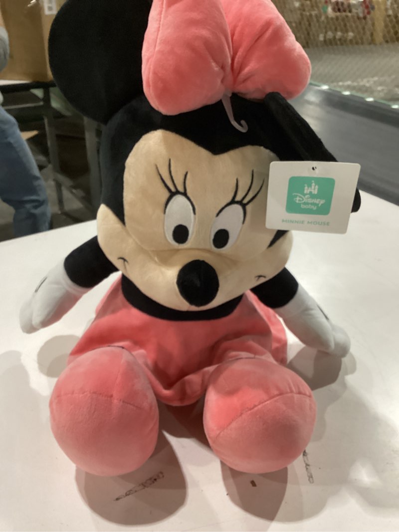 Condition photo showing Good Condition for Disney Official Minnie Mouse Soft Toy for Kids, Cuddly Character with Fuzzy Texture and Embroidered Details, Flexible Ears, Plushy Suitable for All Ages, Measures 21 Inches, (15 inches Sitting) 21 Inch Minnie Mouse