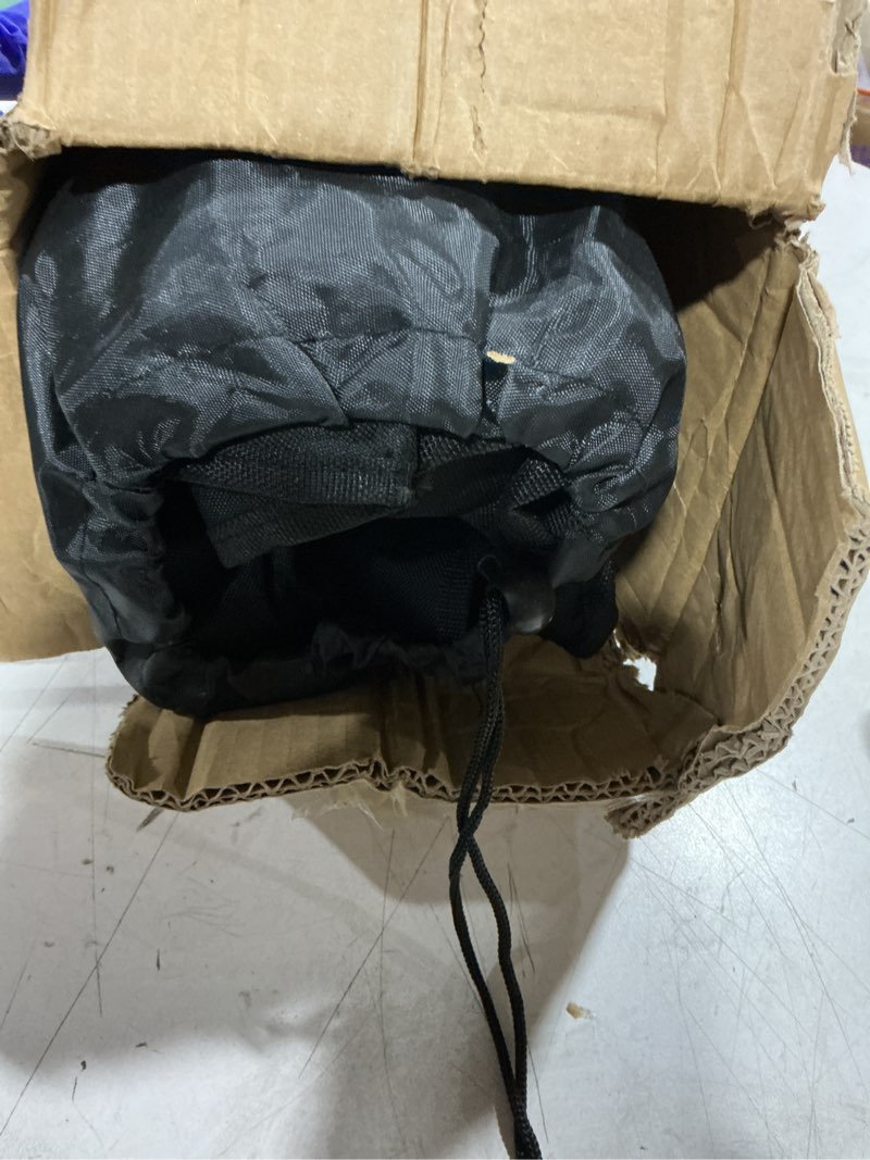 Condition photo showing As Is for elevon camping chair, oversized folding chair with canopy, portable outdoor chair with arms, cup holder and carry bag for camping, fishing, beach, and sports, graphite