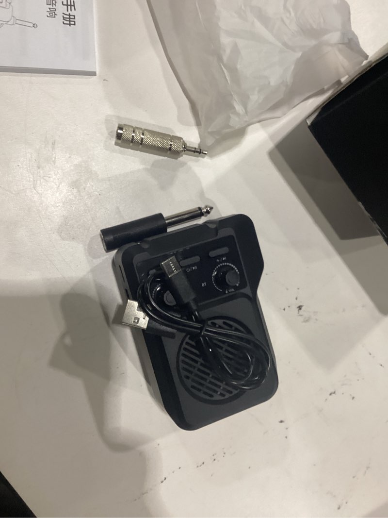 Condition photo showing New/Like New for zealsound mini guitar amp with bluetooth, 5w portable practice amp with 4 built-in effects (clean, overdrive, distortion, reverb), usb playback, rechargeable up to 8 hours for electric guitar