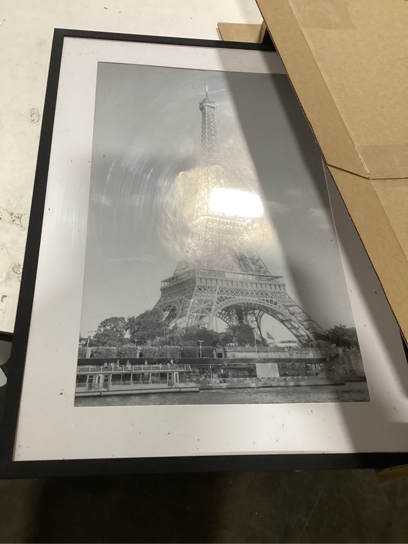 Condition photo showing Good Condition for upsimples 18x26 Picture Frame, Display Pictures 14x22 with Mat or 18 x 26 Without, Wall Hanging Poster Frames, Black, 1 Pack Black 18x26