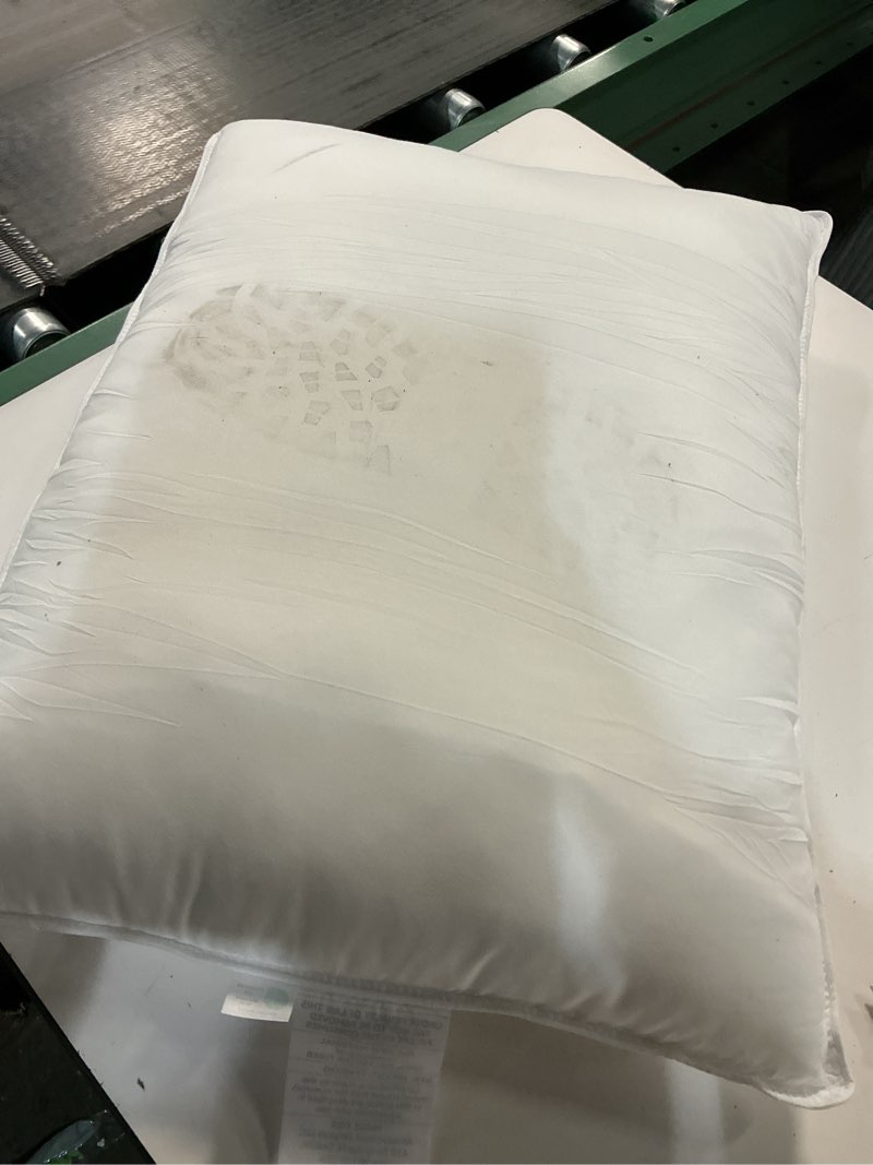 Condition photo showing As Is for BOLL & BRANCH Down Chamber Pillow – Luxury 100% Organic Cotton Shell – Cleaner Cruelty Free US Down Bedding – Premium Comfort and Superior Head Support– Medium, Standard