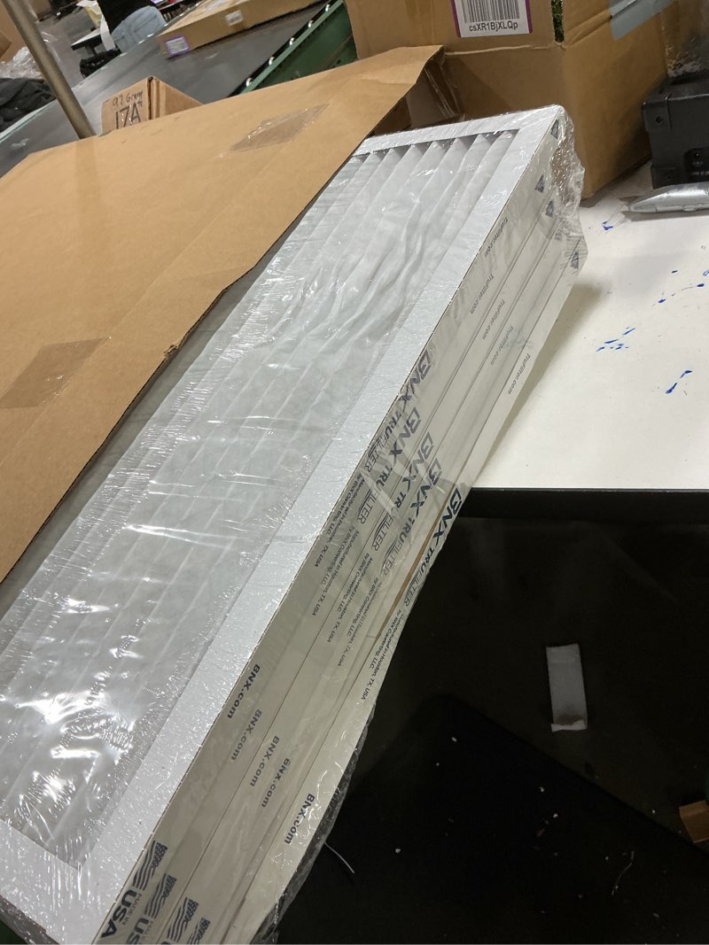 Condition photo showing Good Condition for BNX TruFilter 20x25x1 Air Filter MERV 13 (6-Pack) - MADE IN USA - Electrostatic Pleated Air Conditioner HVAC AC Furnace Filters for Allergies, Pollen, Mold, Bacteria, Smoke, Allergen, MPR 1900 FPR 10