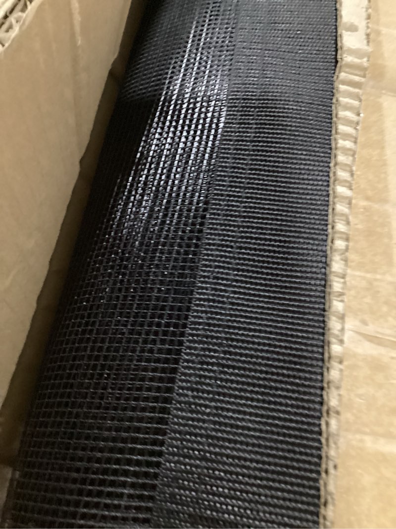 Condition photo showing As Is for driveway net fence gate mesh - outdoor barrier portable for backyard yard - gates stop ball basketball dogs pool garage area guard driveway net 36 ft wide 40 inch tall