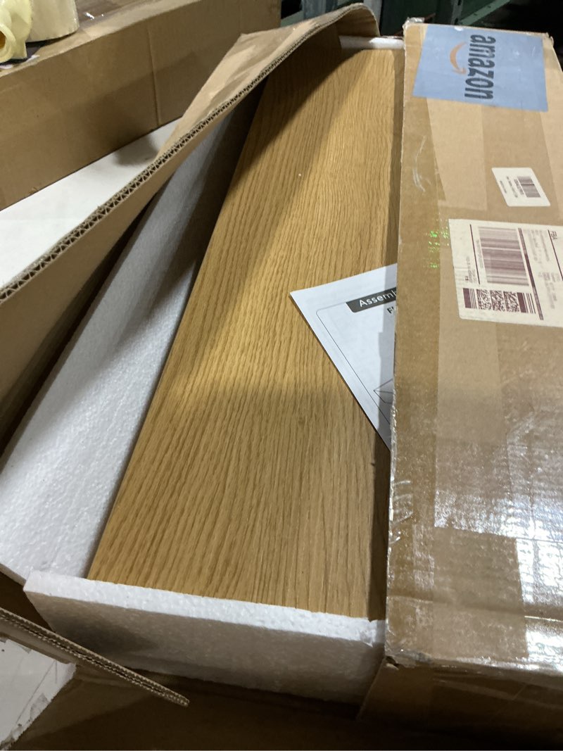 Condition photo showing As Is for vivelove 10" deep floating shelves, 24”wide set of 2, oak | easy install with hardware, invisible brackets, bathroom bedroom living room kitchen, no sagging, for display and storage oak 2 23.6”wx10.2”dx1.5”h