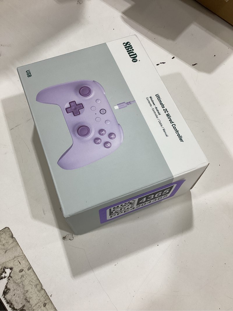Condition photo showing Good Condition for 8bitdo ultimate 2c wireless controller for windows pc and android, with 1000 hz polling rate, hall effect joysticks and triggers, and remappable l4/r4 bumpers (purple) ultimate 2c purple