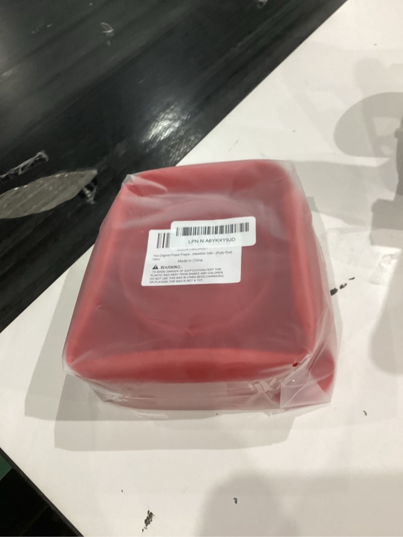 Condition photo showing New/Like New for The Original Proper Popper Microwave Popcorn Popper, Silicone Popcorn Maker, Collapsible Bowl BPA Free & Dishwasher Safe - (Ruby Red)