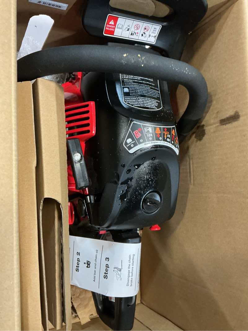 Condition photo showing As Is for craftsman s205 46-cc 2-cycle 20-in gas chainsaw