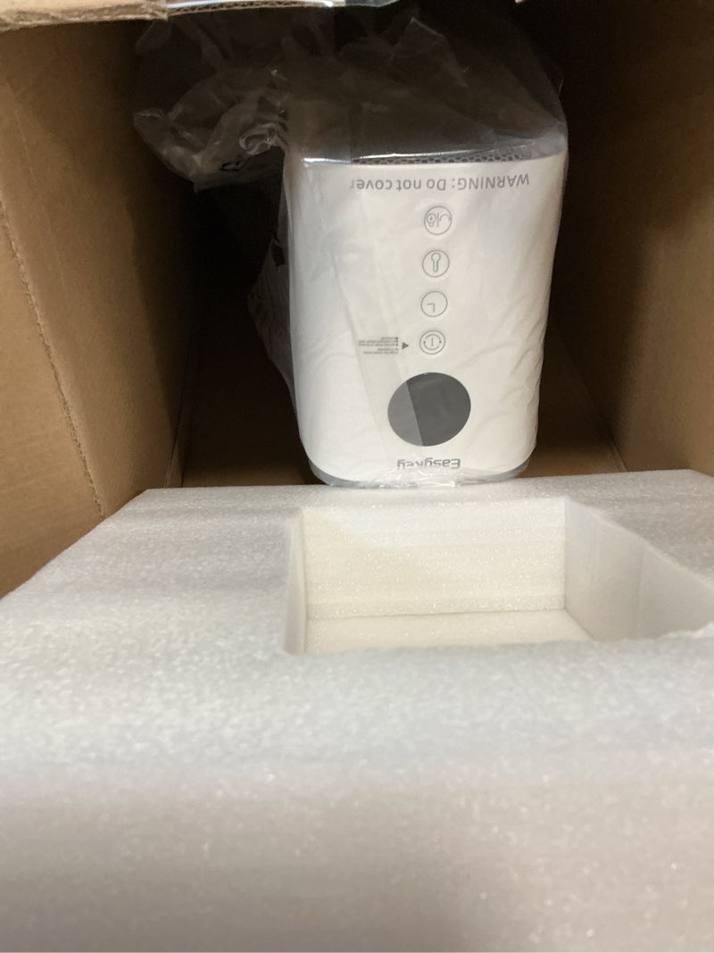 Condition photo showing New/Like New for easykey space heater for large rooms, 24-inch electric indoor heater, 1500w ceramic ptc heater, air purifying filter tower heater, 80° wide angle swing timer, overheating and fall protection, white