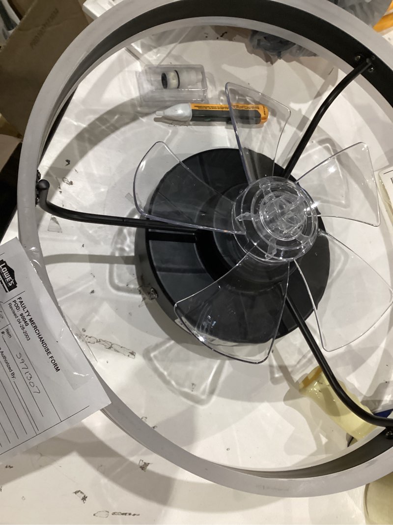 Condition photo showing As Is for https://www.lampandlight.eu/ceiling-fansimilar iten no remote-black-70cm-incl-led-dimmable-with-remote-control-maddy