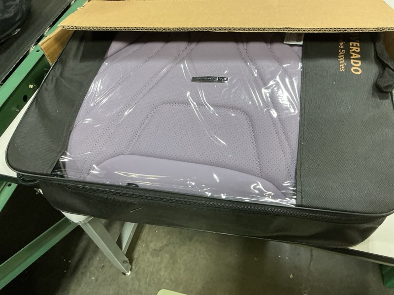 Condition photo showing Good Condition for Coverado Car Seat Covers, Car Seat Covers Front Seats, 2-Pack Front Seat Cover, Nappa Leather Waterproof Seat Covers, Car Seat Protectors, Automotive Seat Covers Universal Fit for Most Vehicles Black Purple FrontPair