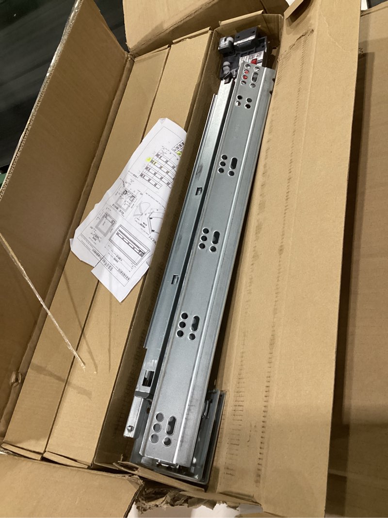 Condition photo showing Good Condition for undermount drawer slides 18 inch 6 pair hlc undermount soft close drawer slides full extension concealed drawer rails with mounting screws,locking device and brackets 80 lb load capacity silver a 18 inch