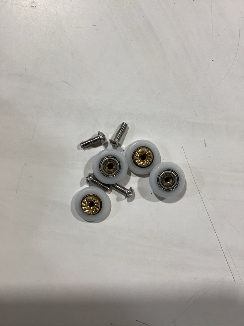 Condition photo showing Good Condition for 4pcs shower door rollers runners wheels replacement part bathroom glass door runner sliding shower door roller wheel,19mm
