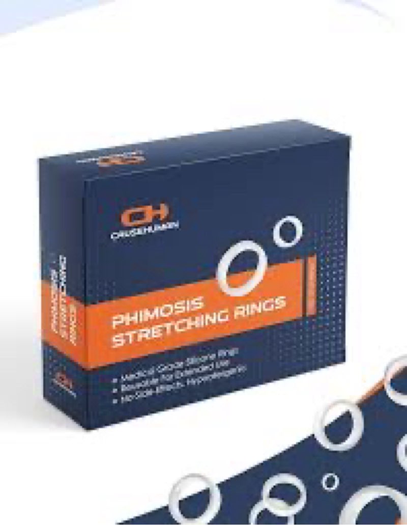 CauseHuman Phimosis Stretching Rings Set (20 Rings) - Medical Grade Silicone for Safe & Effective Ph