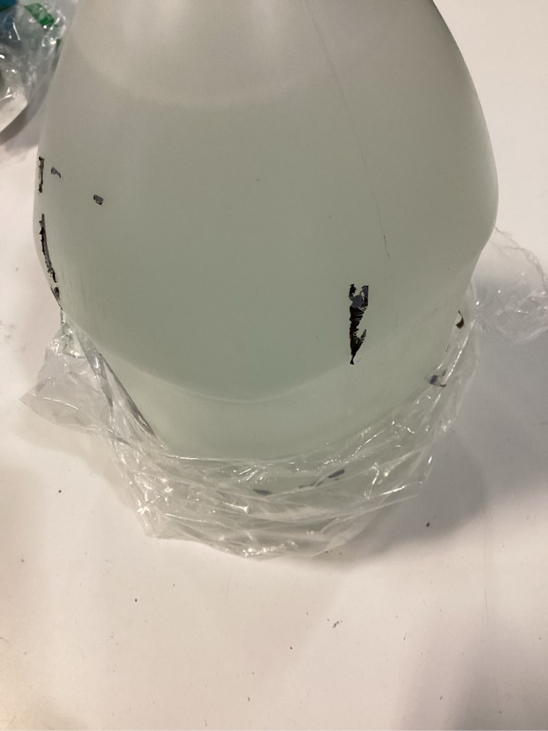 Condition photo showing As Is for froggy's flakes snow machine fluid, long-lasting formula snow fluid with 75+ feet float/drop, 1 gallon