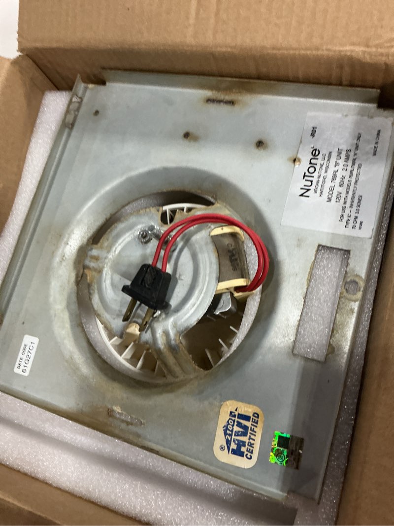 Condition photo showing As Is for 769rl b unit replacement, s0504b000 motor assembly for broan-nutone 769rl, 763rl, 769rl-r01, 757, 76