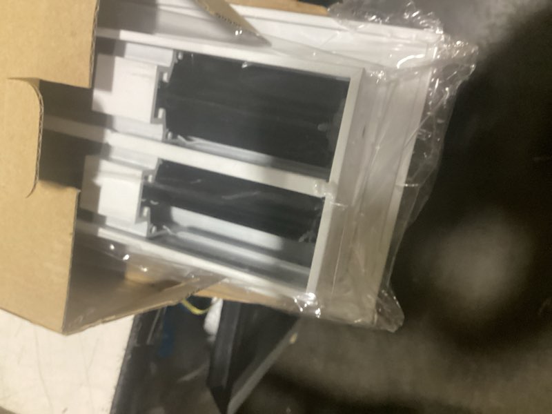 Condition photo showing Good Condition for buildmart - 48" linear slot diffuser - (2 slot) double slot - white decorative air vent - modern ac vent cover for ceiling, walls & floors - texas buildmart